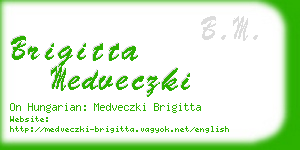 brigitta medveczki business card